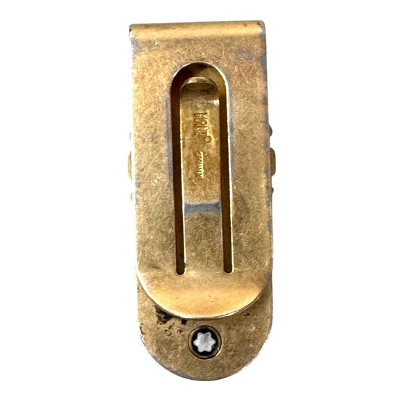 Vintage Montblanc Money Clip Gold & Black Germany Enamel Dad Gift Present Men - Picture 3 of 6